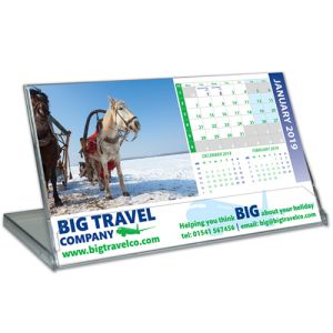 Personalised Landscape Case Calendars for office desks